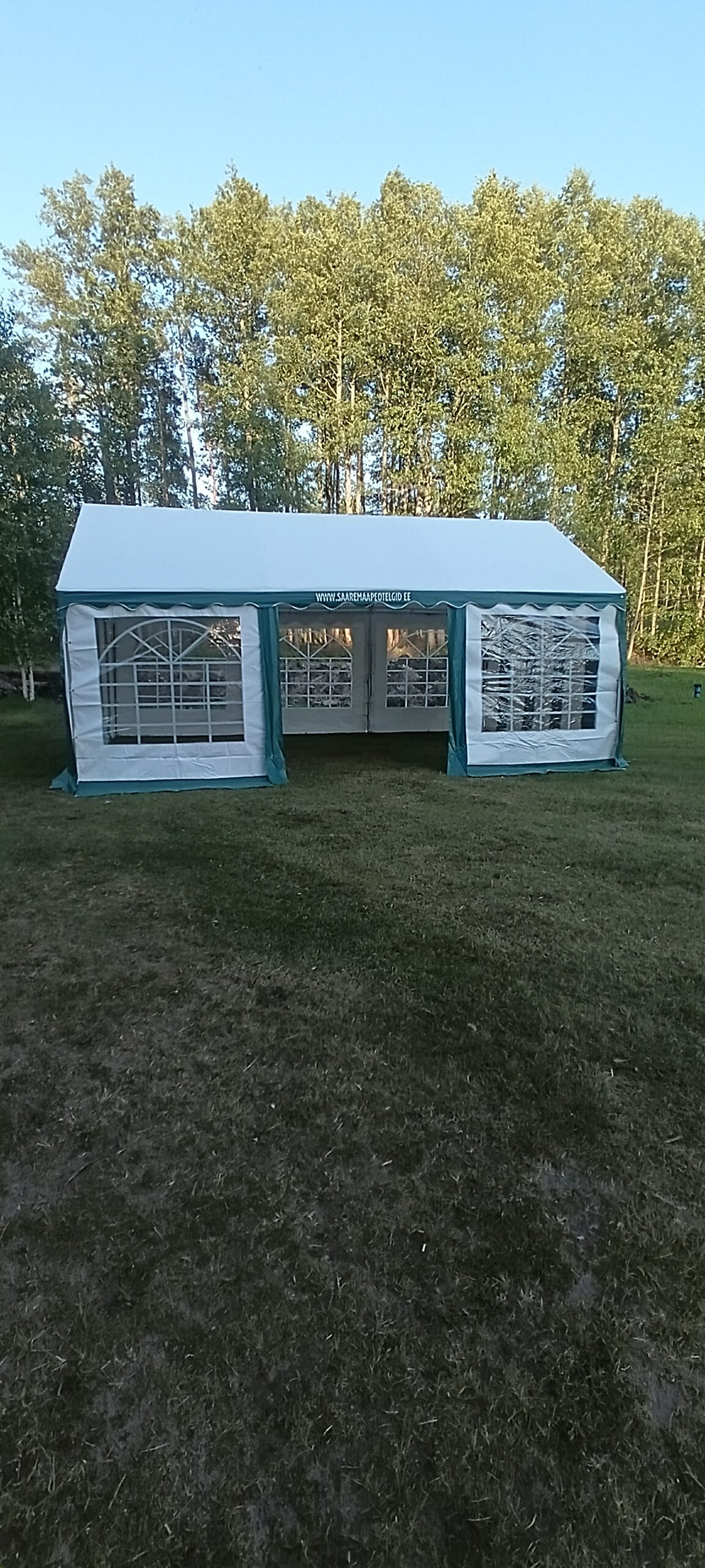 4x6m Peotelk (roheline/valge)