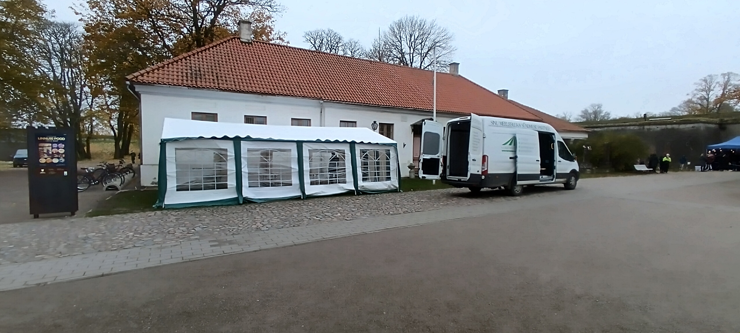 5x8m Peotelk (valge/roheline)